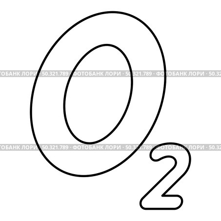 Oxygen chemical formula O2 Air contour outline icon black color vector illustration flat style simple image. Oxygen chemical formula O2 Air contour outline icon black color vector illustration flat style image. Стоковая иллюстрация, агентство Ingram Publishing / Фотобанк Лори