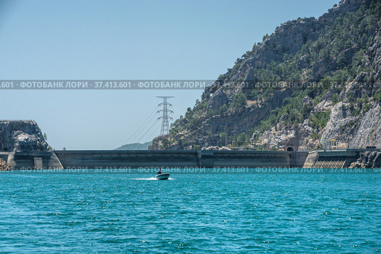 Oymapinar Dam in Manavgat, Turkey (2021 год). Стоковое фото, фотограф Sergii Zarev / Фотобанк Лори