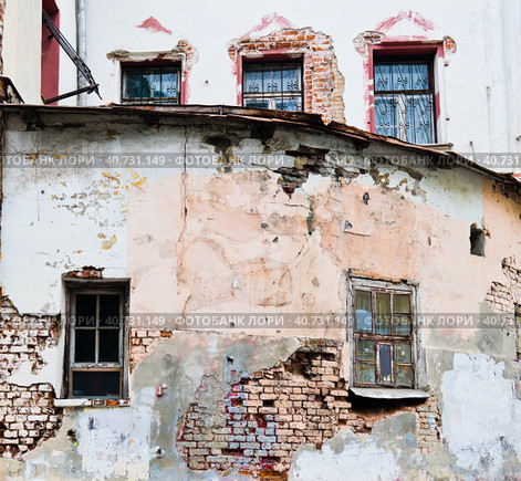 Палаты Украинцева (фрагмент здания). Хохловский переулок. Москва. Россия (2023 год). Редакционное фото, фотограф E. O. / Фотобанк Лори