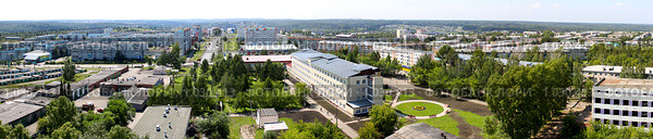 Панорама г. Берёзовский, Кемеровской обл. (2009 год). Редакционное фото, фотограф Максим Попурий / Фотобанк Лори