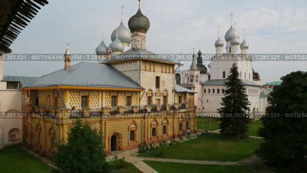 Панорама Кремля в Ростове Великом. Россия (2015 год). Стоковое видео, видеограф Михаил Коханчиков / Фотобанк Лори