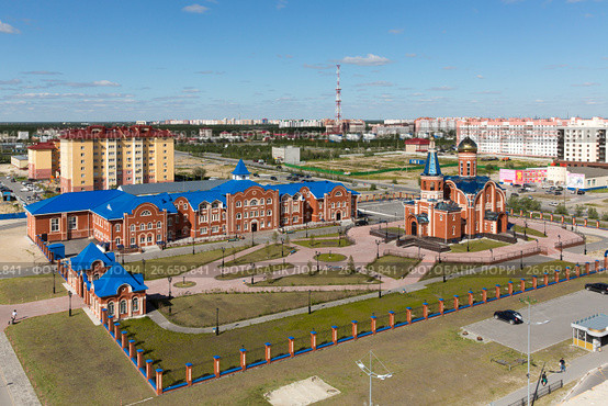 Панорама Нового Уренгоя, 2017. Стоковое фото, фотограф Михаил Рыбачек / Фотобанк Лори
