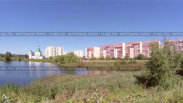 Панорама Суздальского пруда на окраине города Москва. Таймлапс (2015 год). Стоковое видео, видеограф Parmenov Pavel / Фотобанк Лори