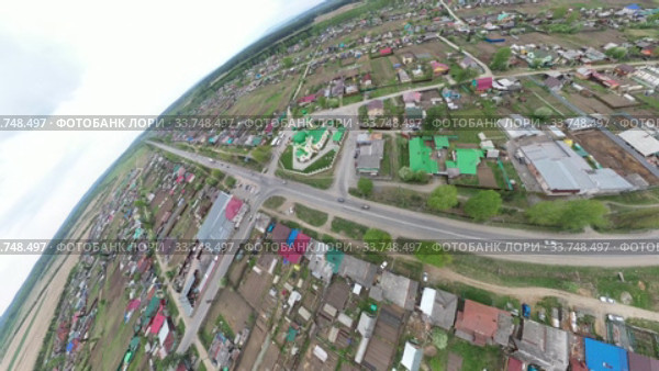 Панорама церкви святого Николая Чудотворца в селе Николо-Павловское. Транформация изображения в планету. Стоковое видео, видеограф Евгений Ткачёв / Фотобанк Лори