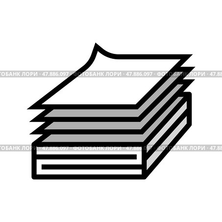paper list wood production color icon vector illustration. Стоковая иллюстрация, иллюстратор Vectorwin / Фотобанк Лори