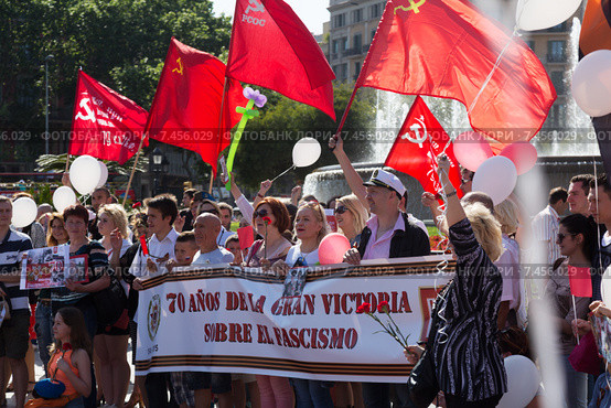 Parade dedicated to the 70th Anniversary of victory from World War II (2015 год). Редакционное фото, фотограф Яков Филимонов / Фотобанк Лори
