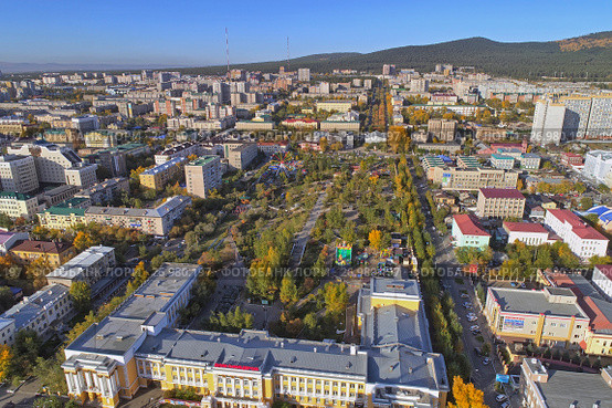 Парк ОДРА г. Чита, Забайкальский край. (2017 год). Редакционное фото, фотограф Геннадий Соловьев / Фотобанк Лори