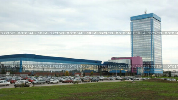 Парковка у завода Автоваз, таймлапс (2012 год). Редакционное видео, видеограф Losevsky Pavel / Фотобанк Лори