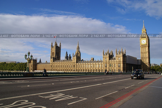 Парламент, Лондон, Великобритания (2010 год). Редакционное фото, фотограф Юлия Бобровских / Фотобанк Лори