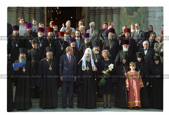 Патриарх Алексий II. Редакционное фото, фотограф Борис Кавашкин / Фотобанк Лори
