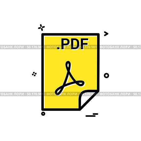 pdf application download file files format icon vector design. Стоковая иллюстрация, агентство Ingram Publishing / Фотобанк Лори
