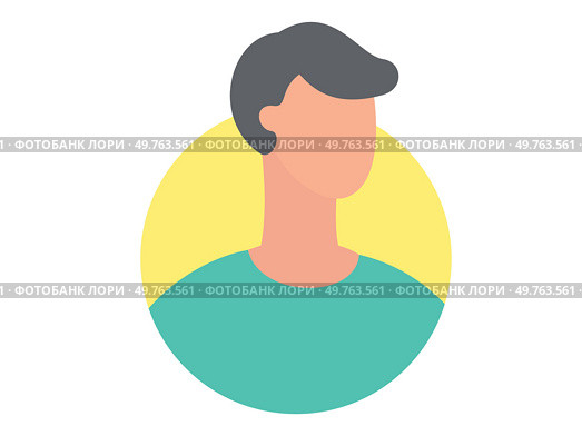 People avatar vector illustration. The human head holds power thoughts, emotions, and complexity mind Personal profiles provide insight into users preferences, hobbies, and social connections. People avatar. Society is collective individuals who influence and shape one another. Стоковая иллюстрация, агентство Ingram Publishing / Фотобанк Лори