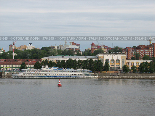 Пермь. Вид с воды (2007 год). Стоковое фото, фотограф Безрукова Ирина / Фотобанк Лори