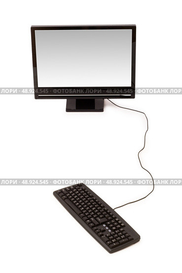 Personal computer isolated on the white background. Стоковое фото, агентство Ingram Publishing / Фотобанк Лори