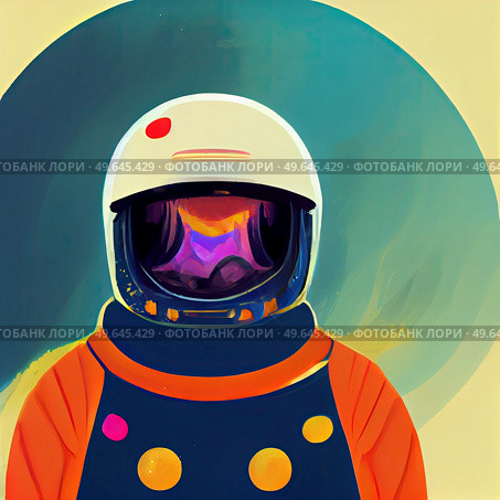 Picture of astronaut - man or woman in suit with helmet. Picture of astronaut. Стоковое фото, агентство Ingram Publishing / Фотобанк Лори