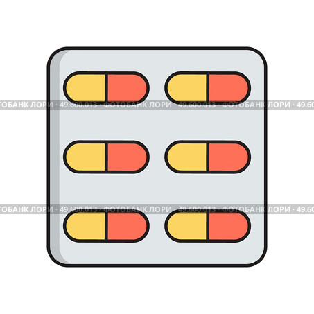 Pills simple medical icon in trendy line style isolated on white background for web apps and mobile concept. Vector Illustration. EPS10. Pills simple medical icon in trendy line style isolated on white background for web apps and mobile concept. Vector Illustration. Стоковая иллюстрация, агентство Ingram Publishing / Фотобанк Лори