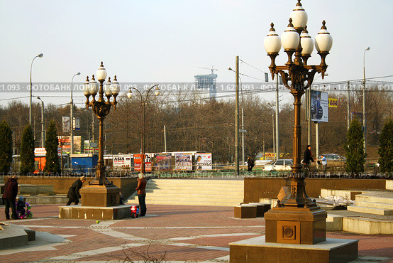 Площадь Индиры Ганди. Городской пейзаж. Москва (2010 год). Редакционное фото, фотограф Владимир Магит / Фотобанк Лори