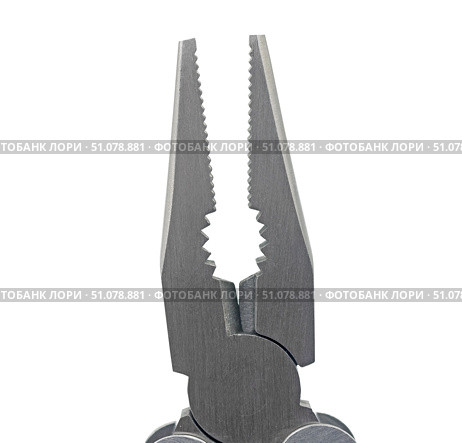 Плоскогубцы на белом фоне. Pliers on a white background. Стоковое фото, фотограф Татьяна Д / Фотобанк Лори