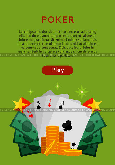 Pocker online games dice casino banners set. Four aces of diamonds spades hearts and clubs. Cards money coins chips. Gambling luck, fortune bet, risk and leisure, jackpot chance. Vector. Pocker Online Games Dice Casino Banners Set. Стоковая иллюстрация, агентство Ingram Publishing / Фотобанк Лори
