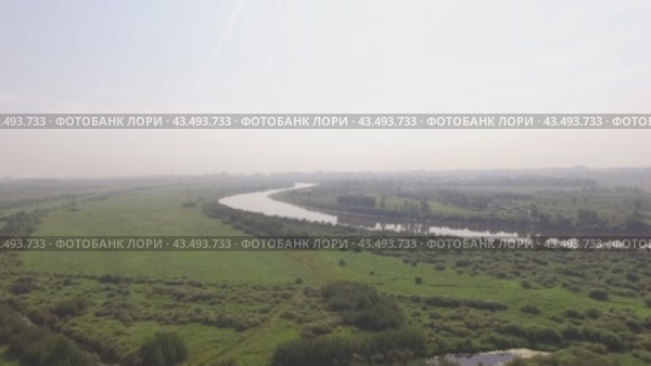 Пойма реки. Стоковое видео, видеограф Владимир Абраменко / Фотобанк Лори