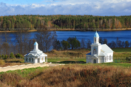 Покрово-Тервенический женский монастырь. Поселок Тервеничи. (2015 год). Стоковое фото, фотограф Роман Рожков / Фотобанк Лори