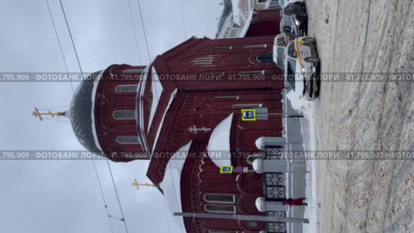 Покровский кафедральный собор Древлеправославной церкви. Россия, город Москва, Новокузнецкая ул., 38, стр. 1 (2023 год). Редакционное видео, видеограф Щеголева Ольга / Фотобанк Лори