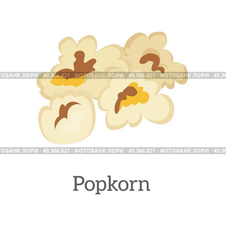 Popcorn vector in flat style design. Traditional classic salt or sweet snack from exploded corn seeds. Fast food for entertainment with friends. Isolated on white background.     . Popcorn Vector Illustration in Flat Style Design  . Popcorn Vector Illustration in Flat Style Design  . Стоковая иллюстрация, агентство Ingram Publishing / Фотобанк Лори