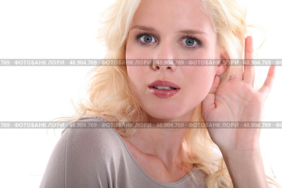 Portrait of a woman in disbelief. Стоковое фото, агентство Ingram Publishing / Фотобанк Лори