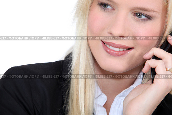 Portrait of blonde woman. Стоковое фото, агентство Ingram Publishing / Фотобанк Лори