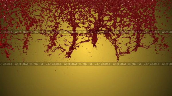 Поток крови на градиентном  фоне. Стоковая анимация, аниматор Роман Будников / Фотобанк Лори