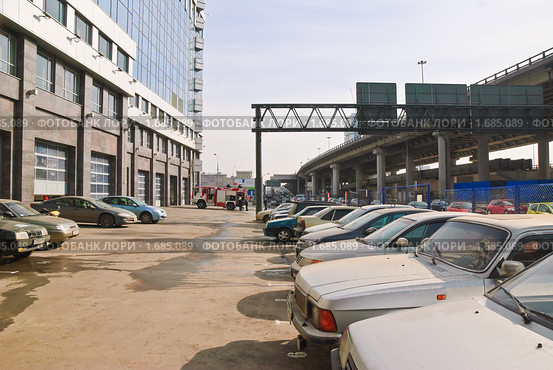 Пожарная часть в  "Северной башне" делового центра "Москва-сити" (2010 год). Редакционное фото, фотограф Алёшина Оксана / Фотобанк Лори