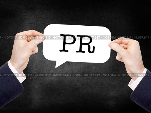 PR written on a speechbubble. Стоковое фото, агентство Ingram Publishing / Фотобанк Лори