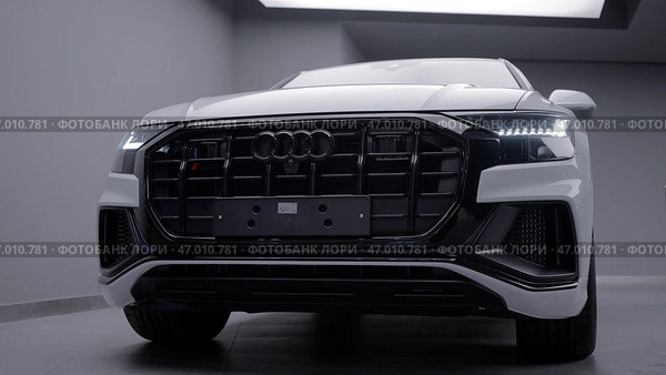 Prague, Czech Republic: september 14, 2022: White Audi at a car exhibition. Редакционное фото, фотограф David Kashakhi / Фотобанк Лори