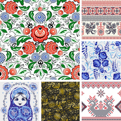 Альбом: Модные паттерны Русский шик / Fashion Russian patterns