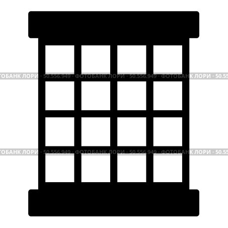 Prisoner window grid grate prison jail concept icon black color vector illustration image flat style simple. Prisoner window grid grate prison jail concept icon black color vector illustration image flat style. Стоковая иллюстрация, агентство Ingram Publishing / Фотобанк Лори