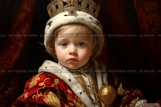 Privileged Royal child. Generate Ai. Стоковое AI-изображение, AI-художник Иван Рябоконь / Фотобанк Лори