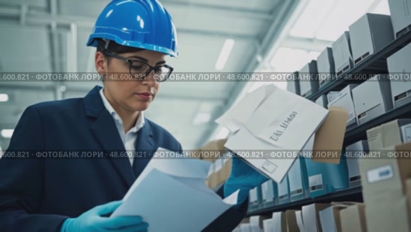 Professional Engineer: Safety and Precision in Industrial Work. Стоковое AI-видео, аниматор Данила Большаков / Фотобанк Лори