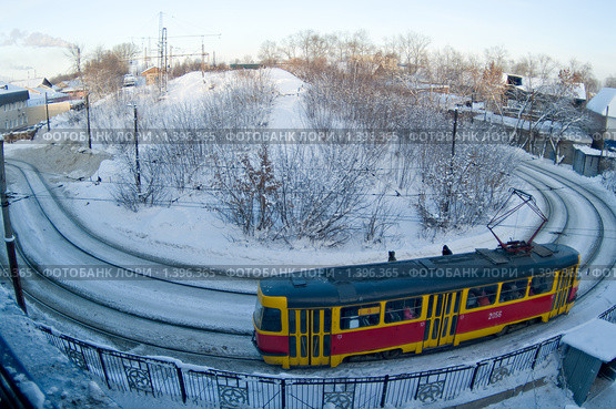 Промышленный район, город Уфа (2010 год). Стоковое фото, фотограф Олег Кириллов / Фотобанк Лори