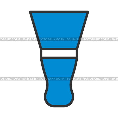 Putty Knife Icon. Editable Bold Outline With Color Fill Design. Vector Illustration. Стоковая иллюстрация, агентство Ingram Publishing / Фотобанк Лори