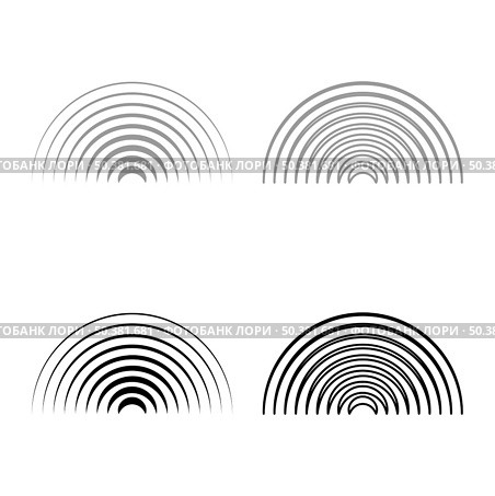 Radio wave wireless set icon grey black color vector illustration image simple solid fill outline contour line thin flat style. Radio wave wireless set icon grey black color vector illustration image solid fill outline contour line thin flat style. Стоковая иллюстрация, агентство Ingram Publishing / Фотобанк Лори