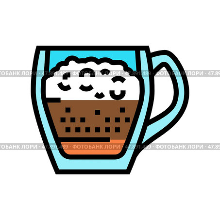 raf coffee color icon vector illustration. Стоковая иллюстрация, иллюстратор Vectorwin / Фотобанк Лори