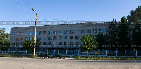 Районая поликлиника, Киреевск (2012 год). Стоковое фото, фотограф Вячеслав Потапов / Фотобанк Лори