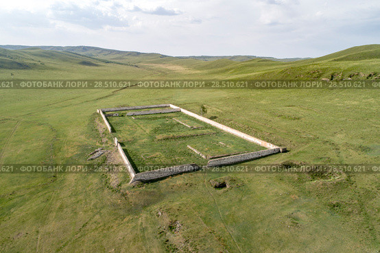 Развалины Алгачинской каторжной тюрьмы (2018 год). Стоковое фото, фотограф Геннадий Соловьев / Фотобанк Лори