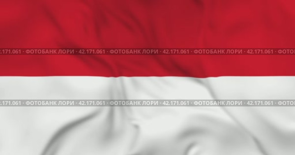 Развевающийся флаг Монако, бесшовная анимация в 4к. Waving flag of Monaco. 3d seamless animation in 4k resolution video. Стоковая анимация, аниматор Александр Кузнецов / Фотобанк Лори