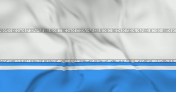 Развевающийся флаг Республики Алтай, регион РФ. Циклическая анимация в 4к. Стоковая анимация, аниматор Александр Кузнецов / Фотобанк Лори
