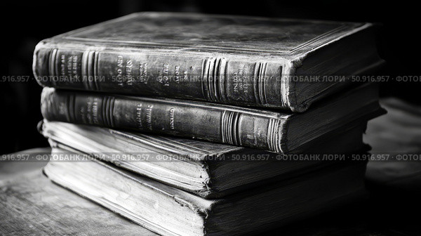 reading books black and white ai generated. Стоковое AI-изображение, AI-художник Vectorwin / Фотобанк Лори