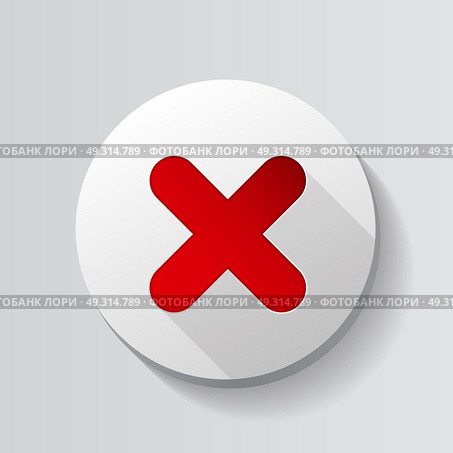 Red  Check Mark Icon Button Vector Illustration EPS10. Red  Check Mark Icon Button Vector Illustration . Стоковая иллюстрация, агентство Ingram Publishing / Фотобанк Лори