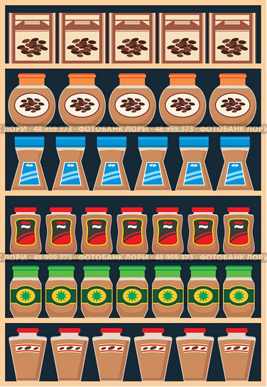 Regiments with products. Стоковая иллюстрация, агентство Ingram Publishing / Фотобанк Лори