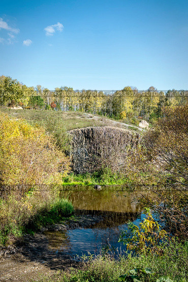 Река Ача осенью. Село Корнилово, Болотнинский район, Новосибирская область, Западная Сибирь России. (2023 год). Стоковое фото, фотограф Евгений Мухортов / Фотобанк Лори