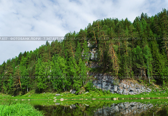 Река Чусовая, Урал. Стоковое фото, фотограф Сергей Завьялов / Фотобанк Лори